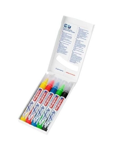 Rotuladores edding acrylic marker 5100 colores básicos