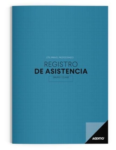 Cuaderno para profesorado de Registro de Asistencia