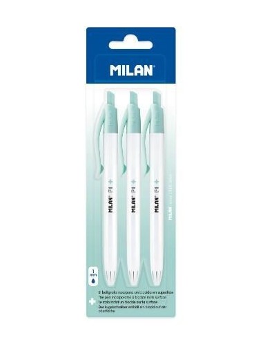 Blíster 3 bolígrafos P1 tinta azul, serie Edición +